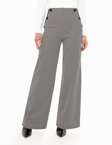 Pull-On Wide Leg Geo Print Pants