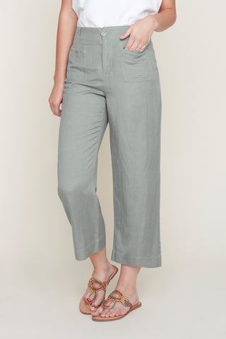 Linen Pull-On Culottes
