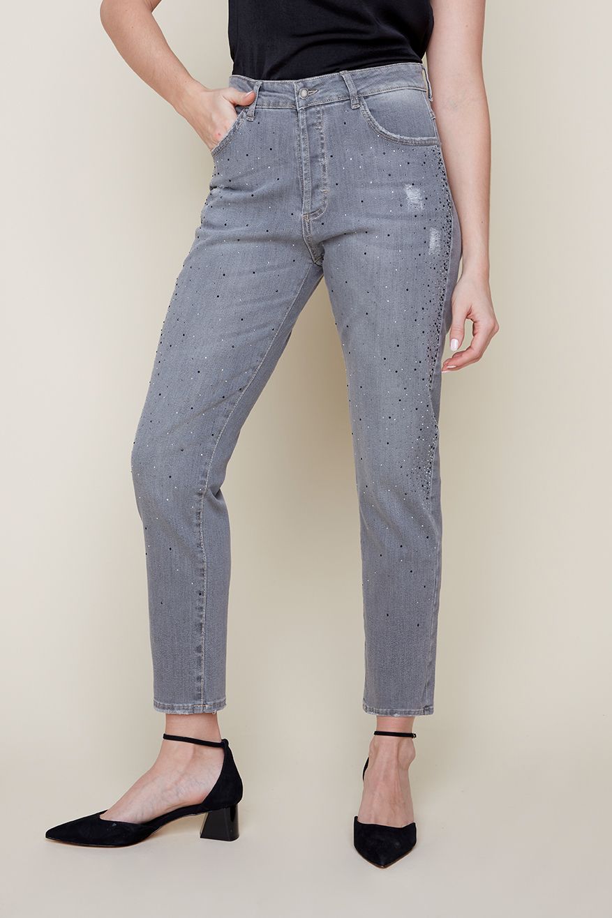 Ankle Jeans With Stones