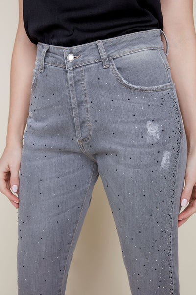 Ankle Jeans With Stones