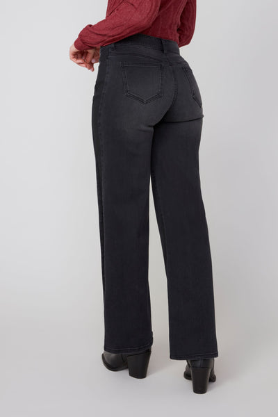Cropped Wide Leg Denim Pants