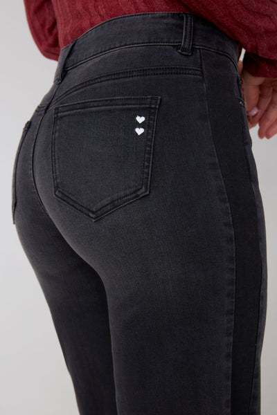 Cropped Wide Leg Denim Pants