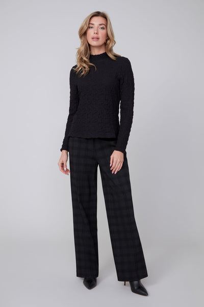 Plaid Straight Leg Pants