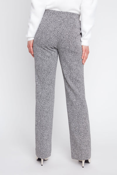 Pull-On Jacquard Knit Pants