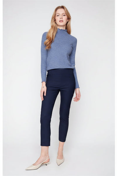 Pull-On Slim Ankle Pants