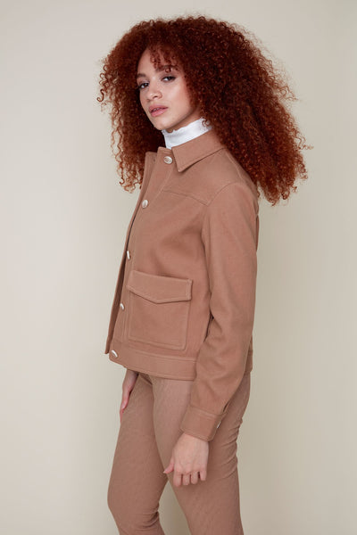 Boxy Knit Cord Jacket