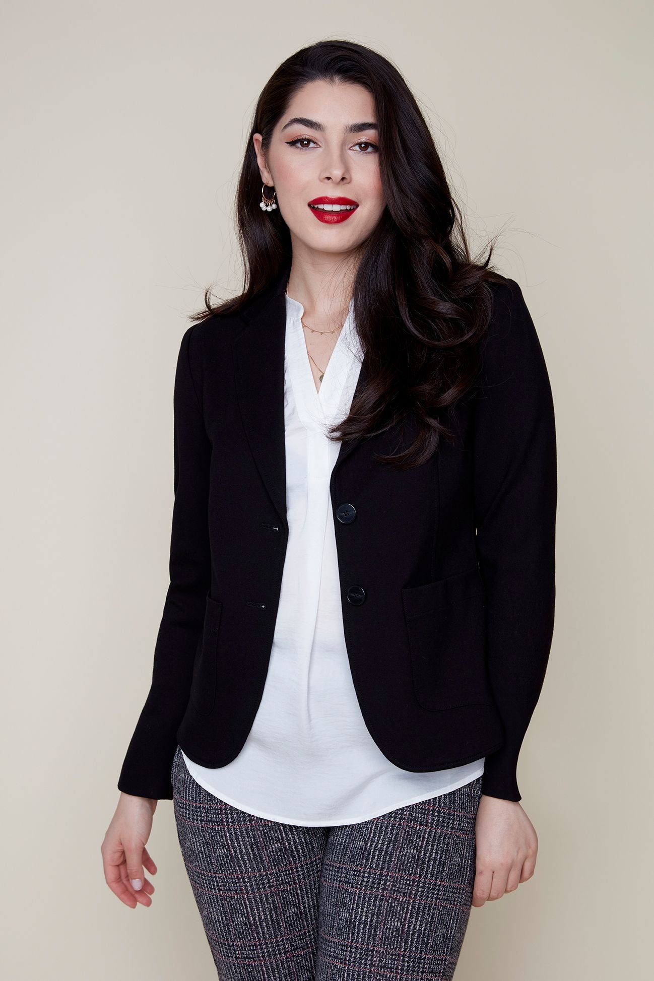 Button Front Blazer