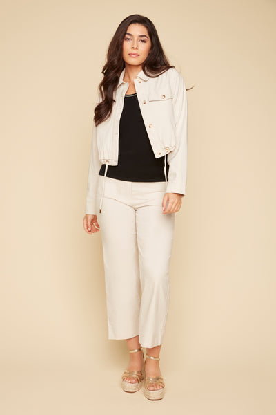Cropped Straight Leg Pants