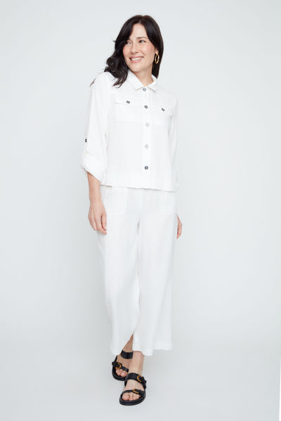 Button Front Tencel Jacket