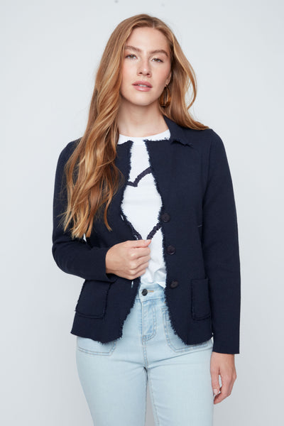 Button Front Knit Jacket