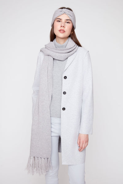 Long Sleeve Coat With Raw Edges