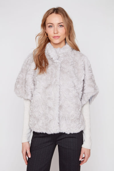 Faux Fur Poncho