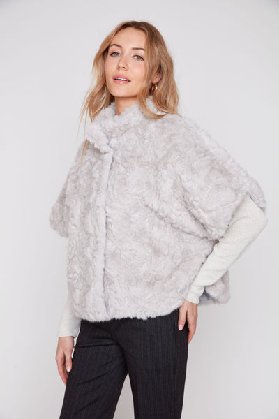 Faux Fur Poncho