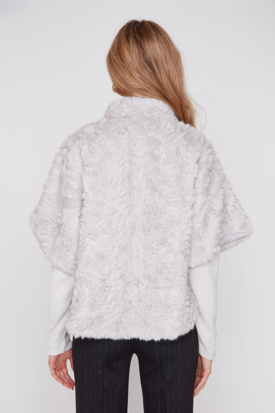 Faux Fur Poncho