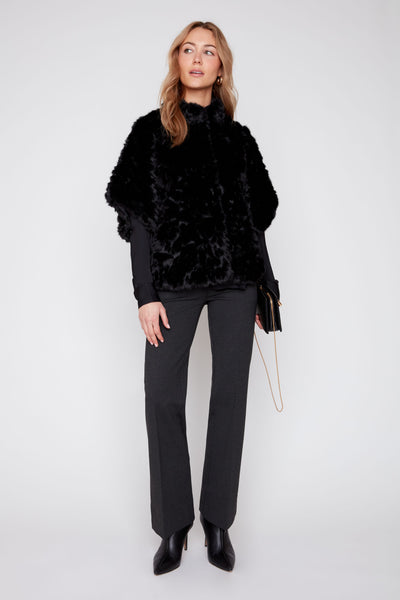 Faux Fur Poncho