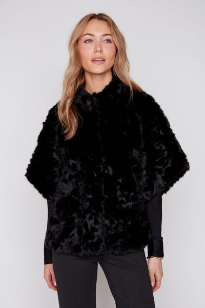 Faux Fur Poncho