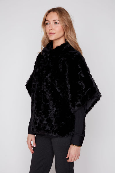 Faux Fur Poncho