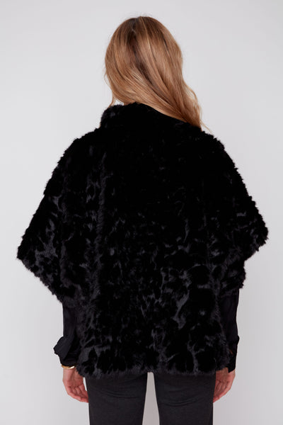 Faux Fur Poncho
