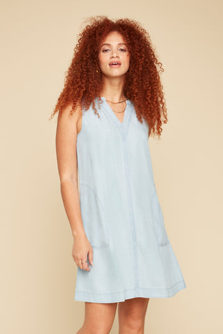 Sleeveless Swing  Tencel Dress