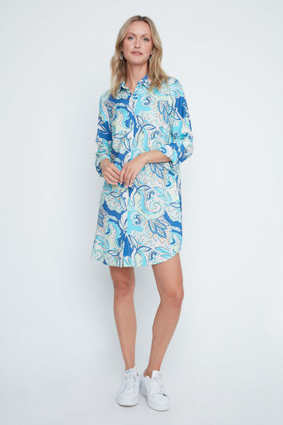 3/4 Sleeve Floral Print Dress
