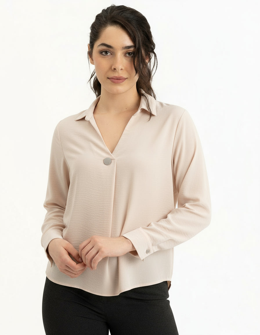 Long Sleeve Air Flow Blouse