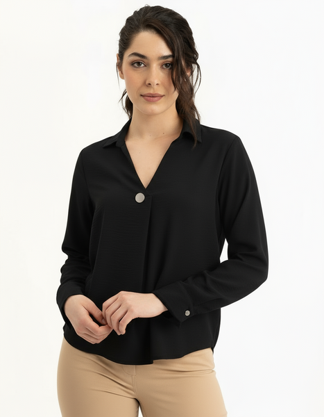 Long Sleeve Air Flow Blouse