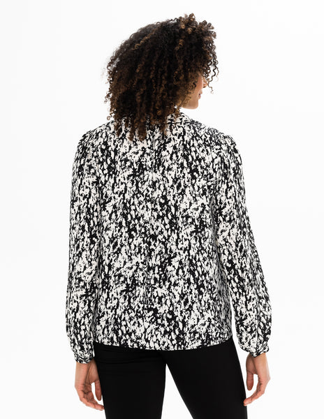 Long Sleeve Print Blouse