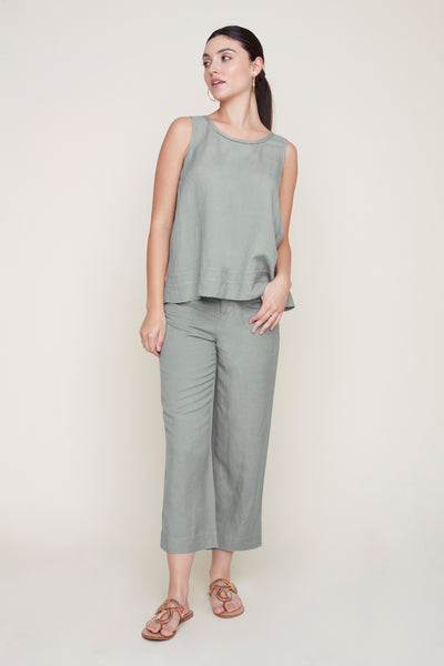 Linen Pull-On Culottes