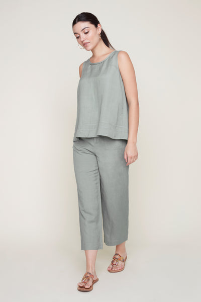 Linen Pull-On Culottes