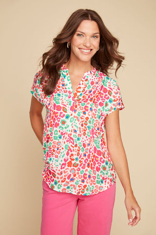 Sleeveless Cheetah Print Top