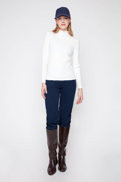 Long Sleeve Mock Neck Sweater