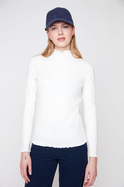 Long Sleeve Mock Neck Sweater