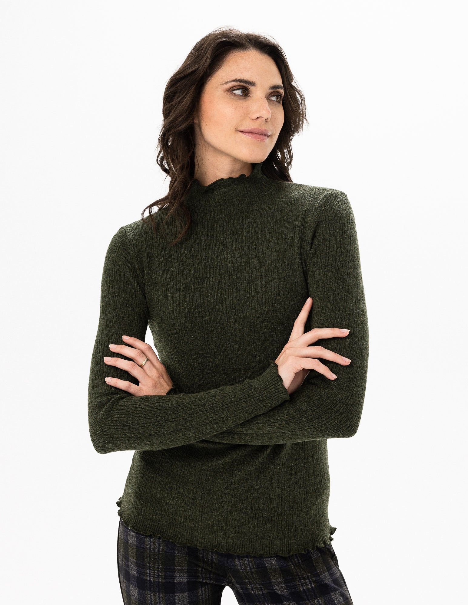 Long Sleeve Mock Neck Sweater