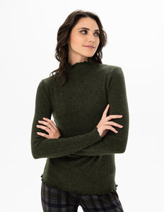 Long Sleeve Mock Neck Sweater
