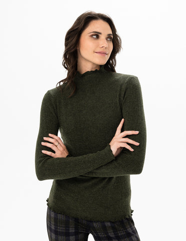 Long Sleeve Mock Neck Sweater