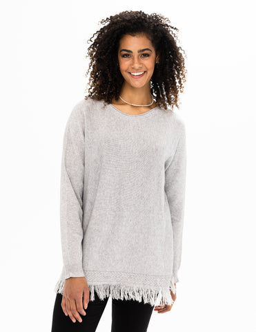 Fringe Trim Sweater
