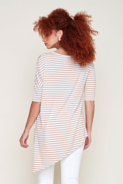 Tie Side Stripe Top