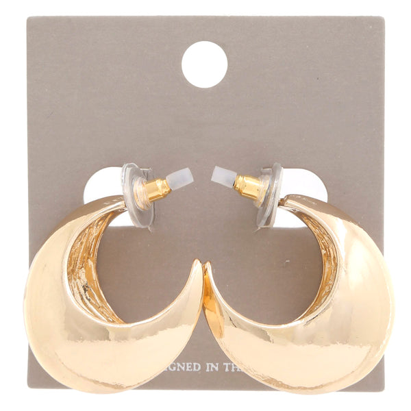Open Circle Metal Earring