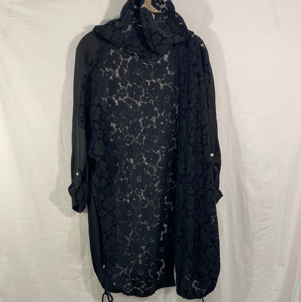 3/4 Lace/Back Hoodie Jacket