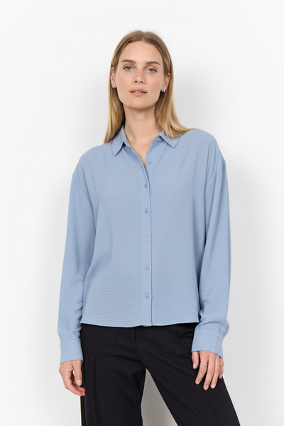 Long Sleeve Button Front Blouse