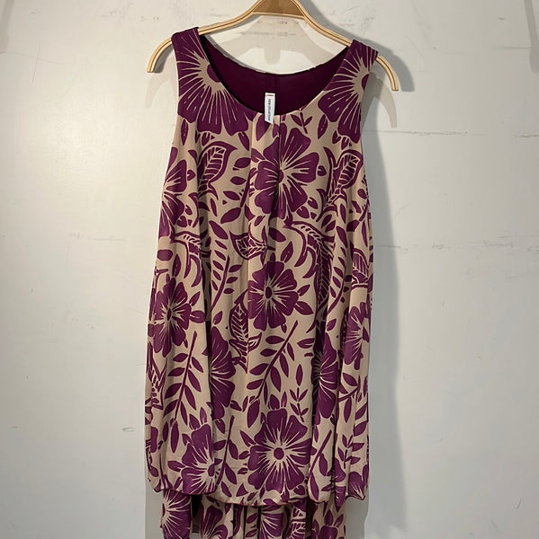 Sleeveless Print Dress - Italian