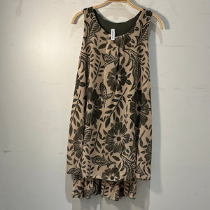 Sleeveless Print Dress - Italian