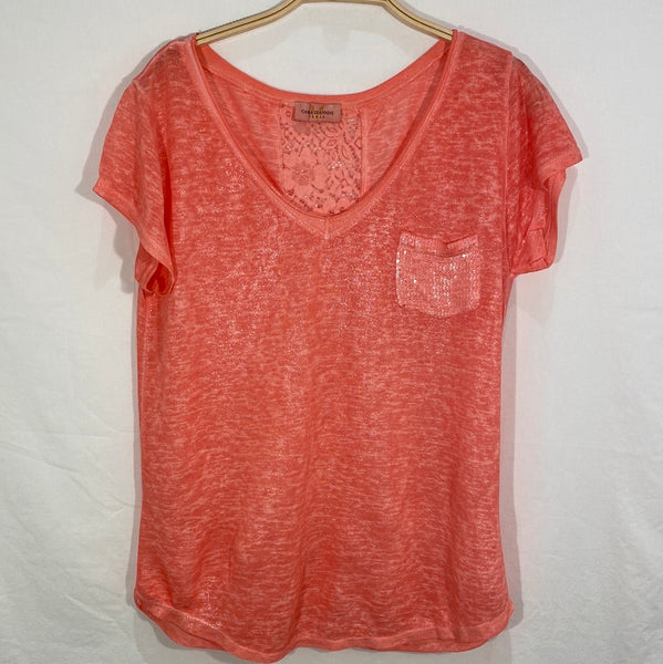 Lace Back Cotton Top
