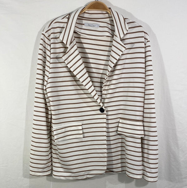 Stripe Cotton Mixed Jacket - Italian