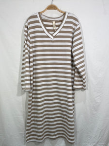 Stripe Long Cotton  Dress - Italian