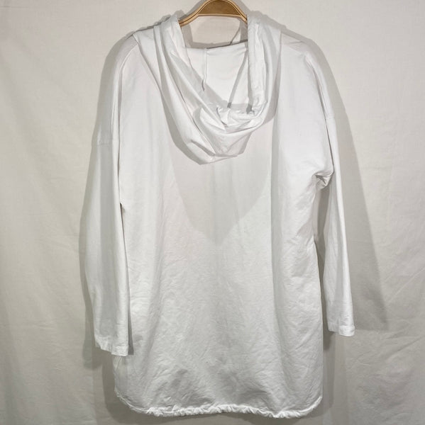Cotton Zipper Front Hoodie - Italian