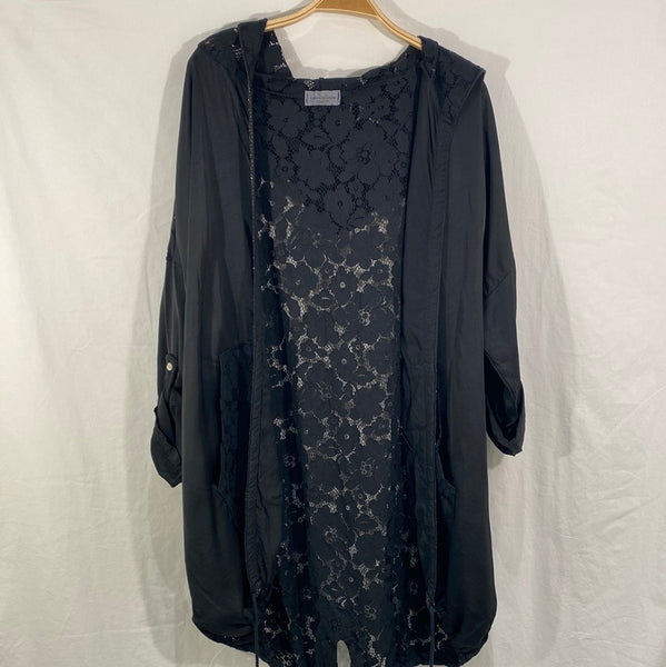 3/4 Lace/Back Hoodie Jacket