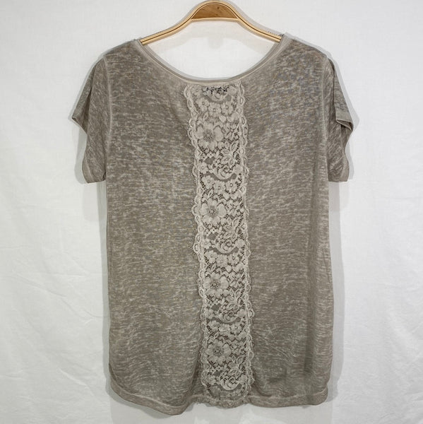 Lace Back Cotton Top