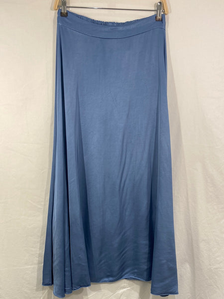Long Sateen Flare Skirt   - Italian