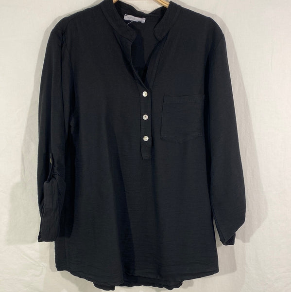 Roll-Up Sleeve Air Flow Blouse- Italian
